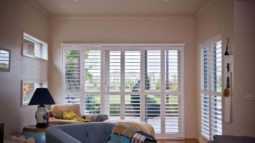 Plantation Shutters installed in Living Area Opened for Excellent View 2