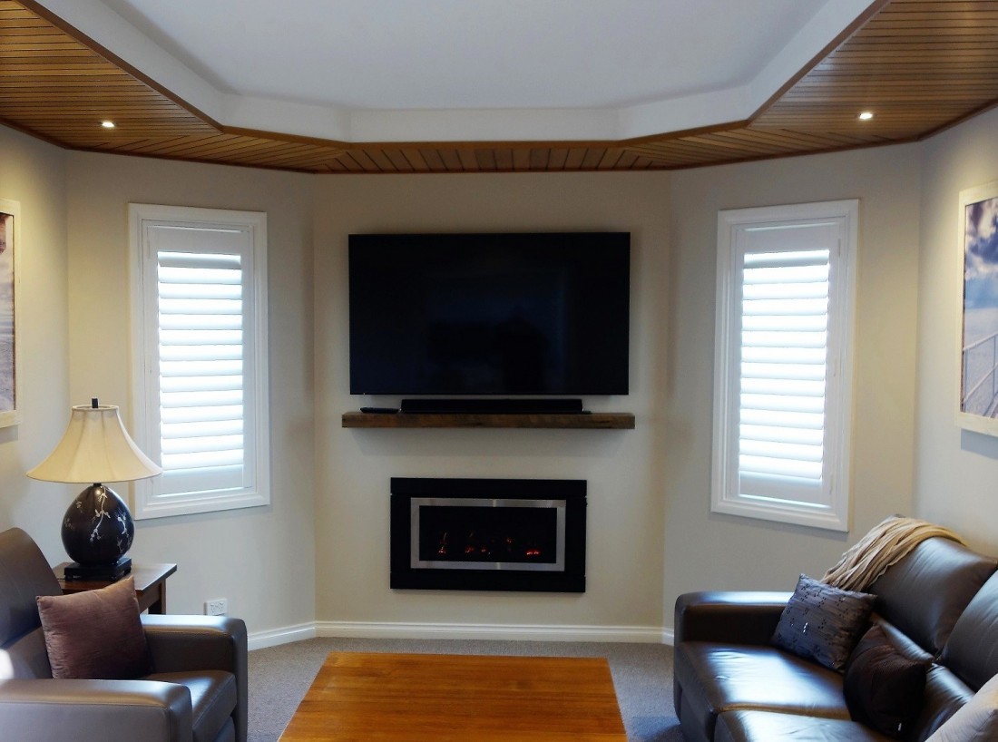 Plantation Shutters installed as a Feature in the Living Room