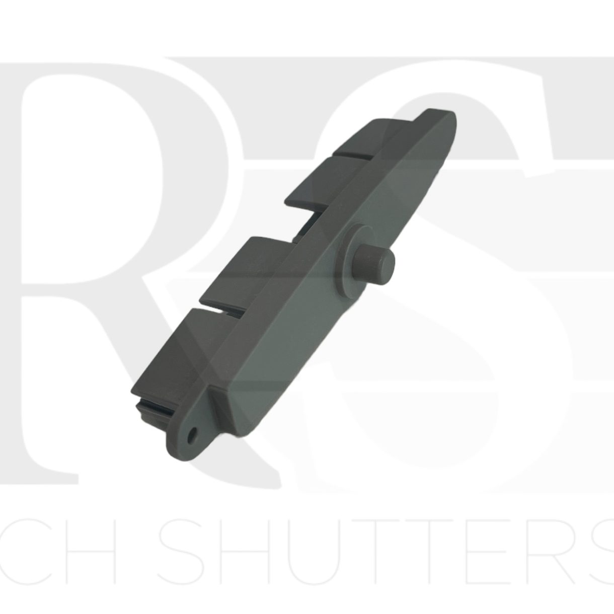 Aluminium Blade end Cap Grey 89mm 3.5″ Fixed pin (Type 1)